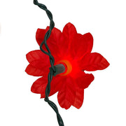 Kurt Adler 20-Light Red Poinsettia Light Set