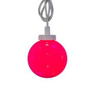 Kurt Adler 11.5-Foot UL 10-Light Multicolor LED Opaque G50 Light Set With White Wire