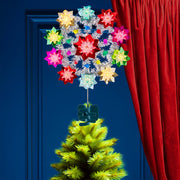 Kurt Adler 11-Inch 11-Light Multi-Color Retro Reflector Tree Topper