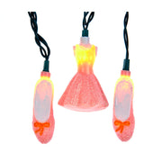 Kurt Adler UL 10-Light Glitter Tutu and Ballet Shoes Set