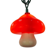 Kurt Adler 12-Foot UL 10-Light Mushroom Light Set With Green Wire