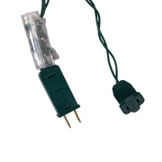 Kurt Adler 15.7-Foot UL 20-Light Multicolor LED Clear Lotus Flower Light Set With Green Wire