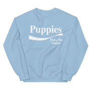Enjoy Puppies Make Me Happy Sweatshirt | Gift for Dog Lovers