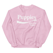 Enjoy Puppies Make Me Happy Sweatshirt | Gift for Dog Lovers