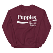 Enjoy Puppies Make Me Happy Sweatshirt | Gift for Dog Lovers
