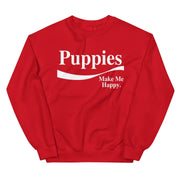 Enjoy Puppies Make Me Happy Sweatshirt | Gift for Dog Lovers