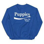 Enjoy Puppies Make Me Happy Sweatshirt | Gift for Dog Lovers