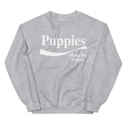 Enjoy Puppies Make Me Happy Sweatshirt | Gift for Dog Lovers
