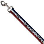 Dog Leash - Mustang/Text w/Tri-Bar Stripe