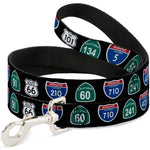 Dog Leash - California Highway Signs Black