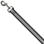 Dog Leash - Striped Black/Gray/White