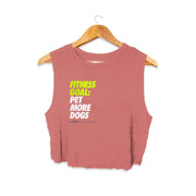 Fitness Goals Crop Top | Gift for Dog Lovers & Dog Owners