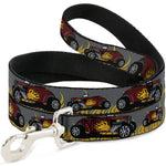 Dog Leash - Hot Rod w/Flames