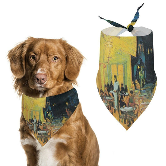 Van Gogh Cafe Terrace At Night Pet Scarf