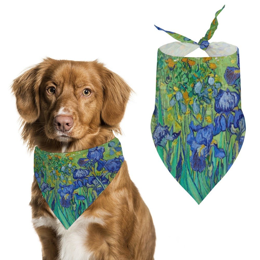 Van Gogh Irises Pet Scarf