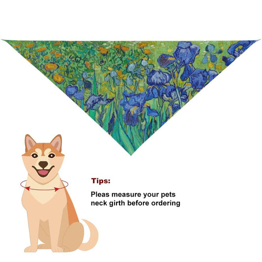 Van Gogh Irises Pet Scarf