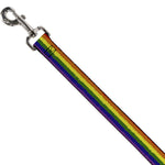Dog Leash - Rainbow Stripe Painted