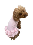 Load image into Gallery viewer, Velour Dress with Pink Bow  and Pearls
