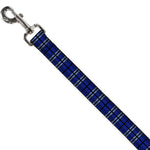 Dog Leash - Plaid Blue/Gray/Black