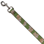 Dog Leash - Lady and Tramp 6-Poses Olive Green
