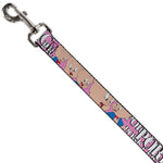 Dog Leash - PORKY PIG w/Poses Pink