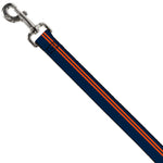 Dog Leash - Racing Stripe Navy/Orange