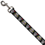 Dog Leash - Los Novios Black/Gray/White/Multi Color