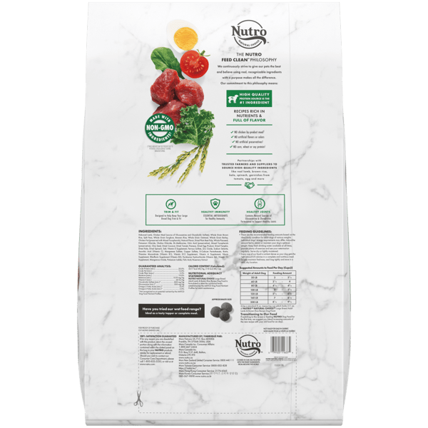 Nutro Natural Choice Large Breed Lamb & Brown Rice Dry Dog Food (30lb) 