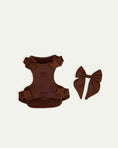 Load image into Gallery viewer, Satin Harness Bow - Cocoa
