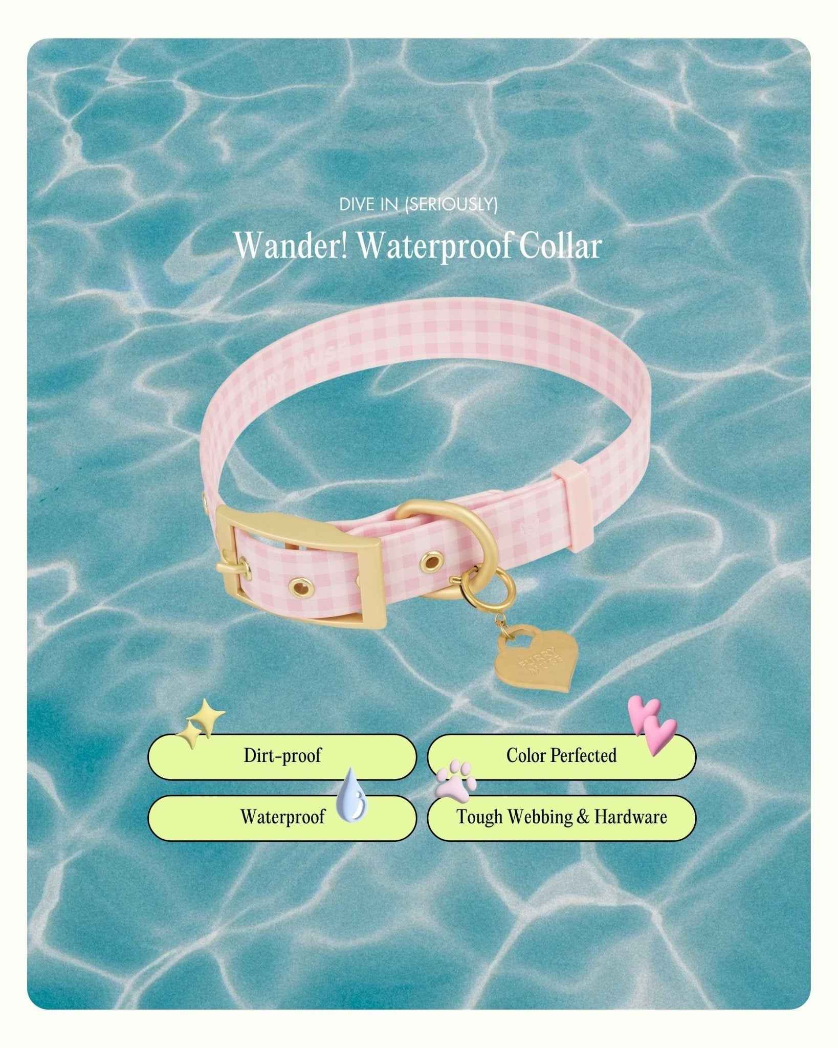 Wander! Collar 2.0 - Blossom Gingham