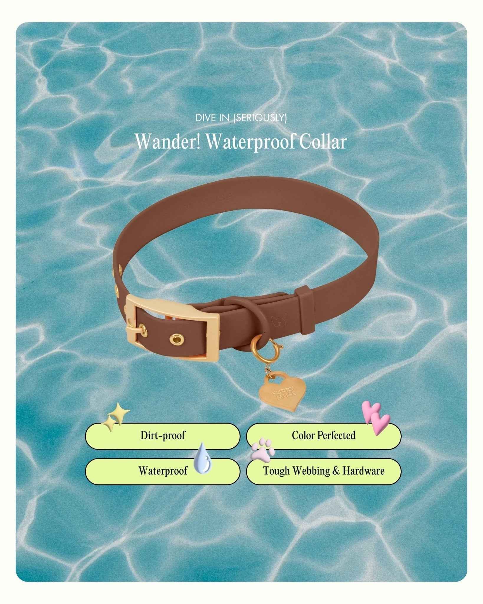 Wander! Collar 2.0 - Cocoa