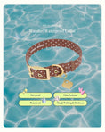 Load image into Gallery viewer, Wander! Collar 2.0 - Cocoa Polka Dot
