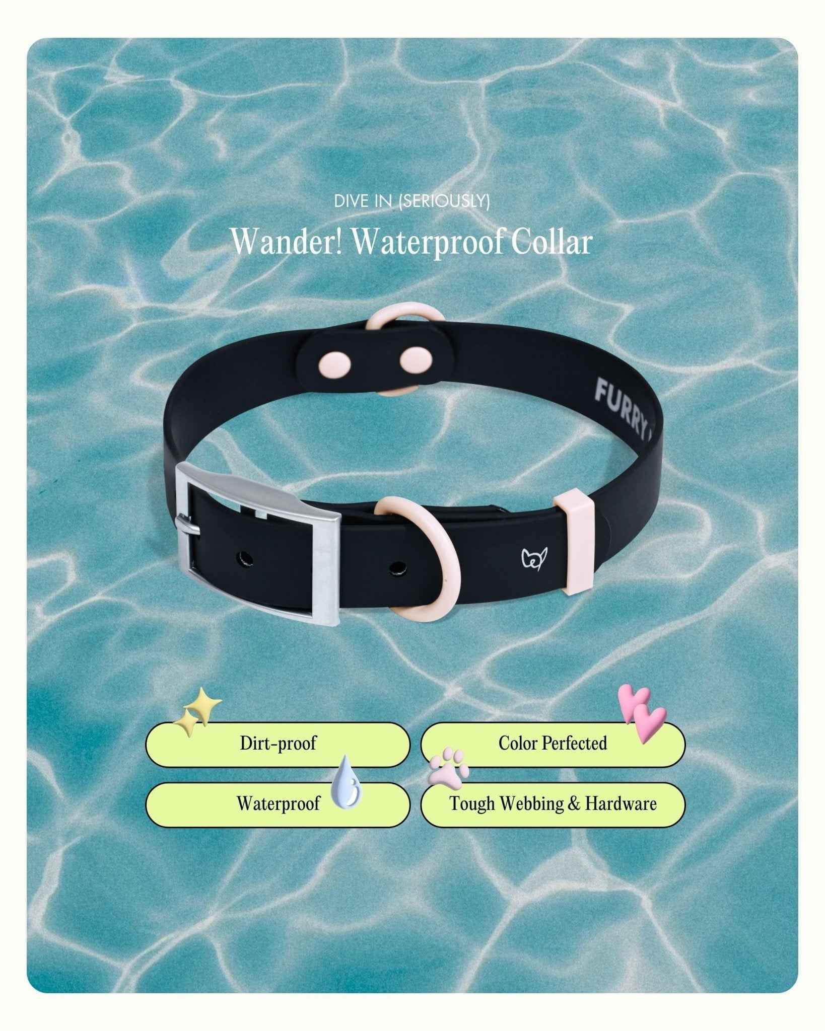 Wander! Waterproof Collar - Ballerina