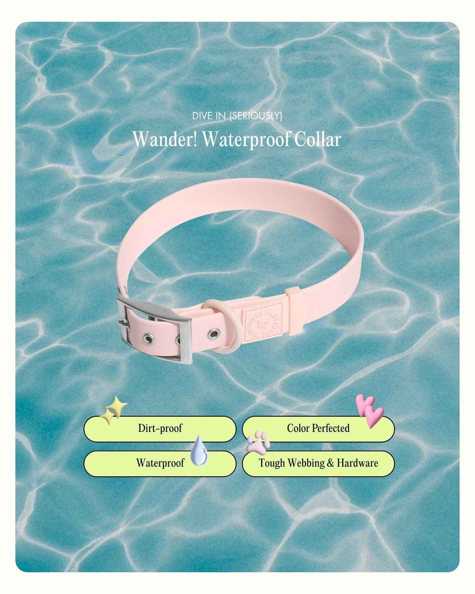 Wander! Waterproof Collar - Blossom
