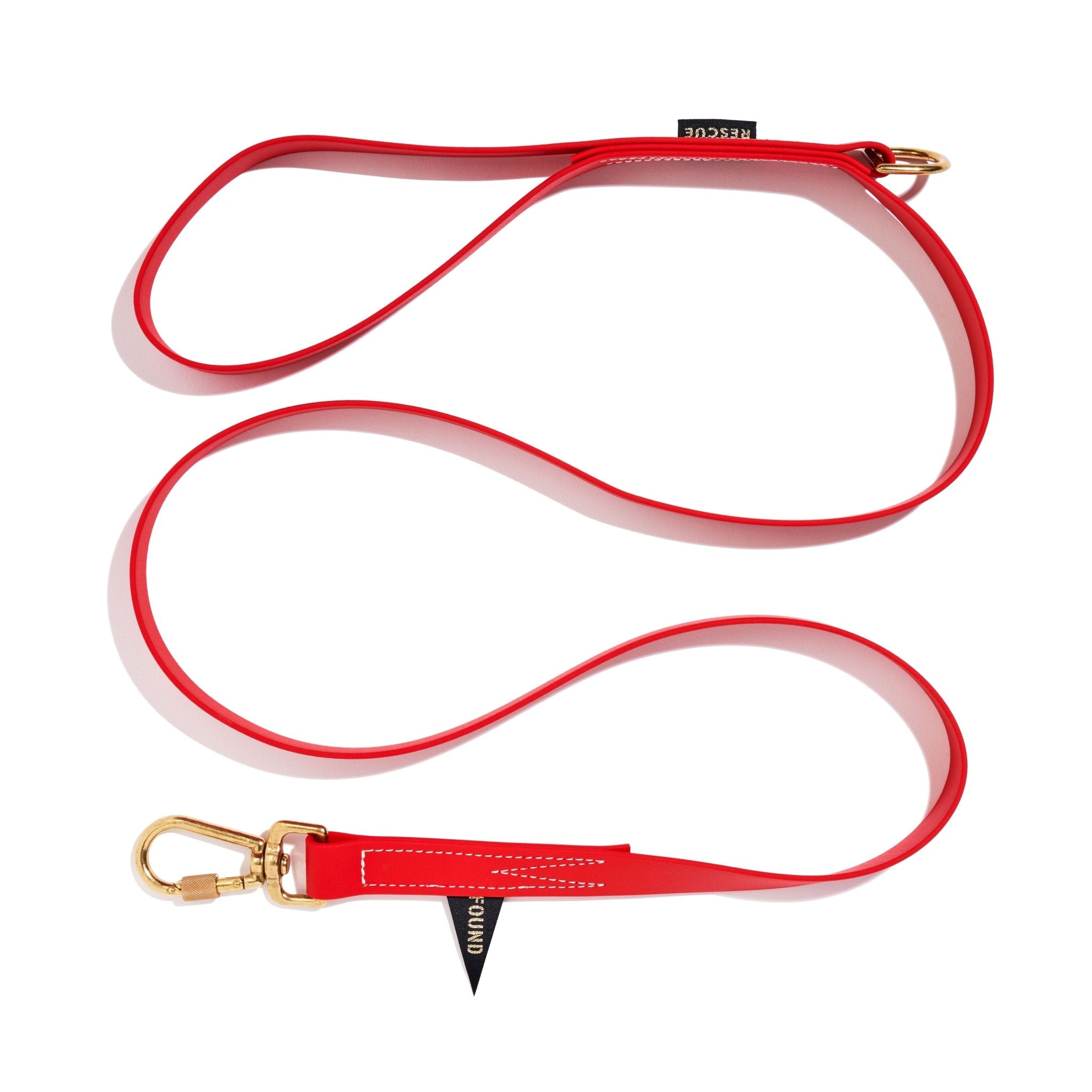 Standard 5ft Leads Premium Water Resistant Standard 5ft Leash, Red | Found My Animal