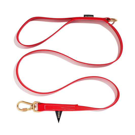 Standard 5ft Leads Premium Water Resistant Standard 5ft Leash, Red | Found My Animal