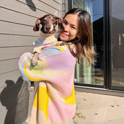 Wavy Knitted Dog Sweater