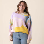 Wavy Oversized Human Sweater 