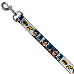 Dog Leash - Batman & Robin Blocks White