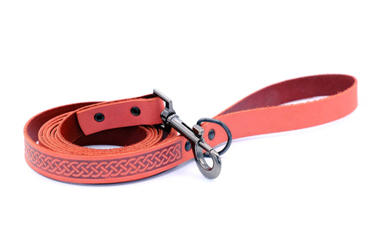 Celtic Sport Leather Collar and Leash Set - image 5