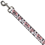 Dog Leash - Angry Bunnies Gray/Pinks