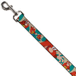 Dog Leash - Yosemite Sam Poses Turquoise