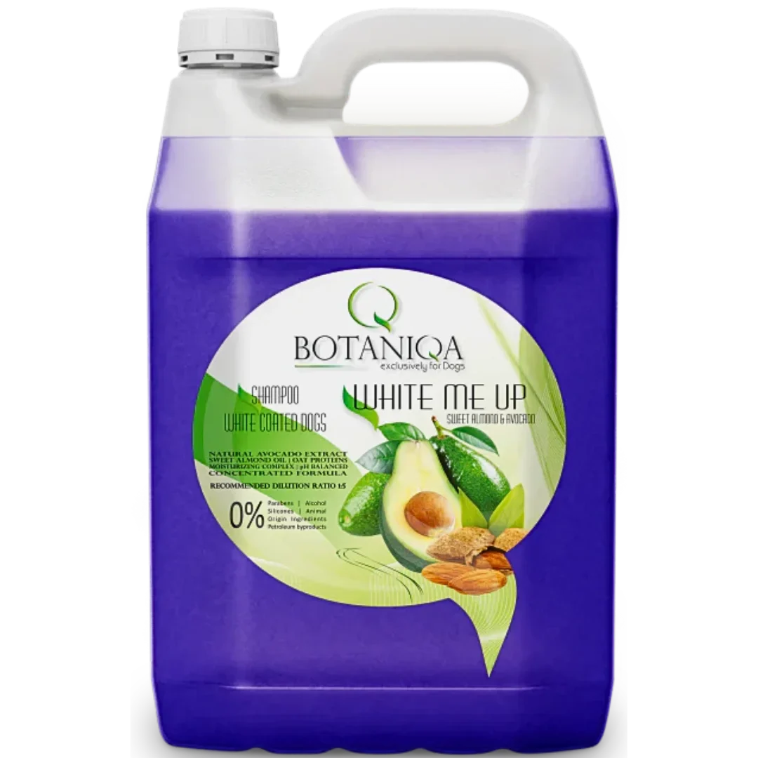 Dog White Me Up Almond & Avocado Shampoo Gallon by Botaniqa