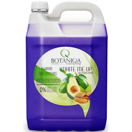 Dog White Me Up Almond & Avocado Shampoo Gallon by Botaniqa
