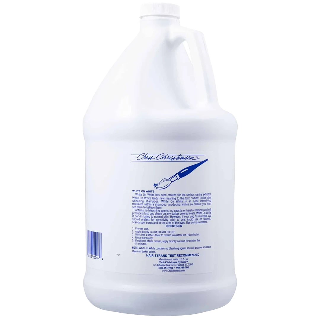 Dog White on White Shampoo Gallon by Chris Christensen