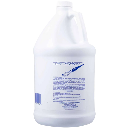 Dog White on White Shampoo Gallon by Chris Christensen