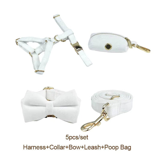 White Wedding Velvet Set