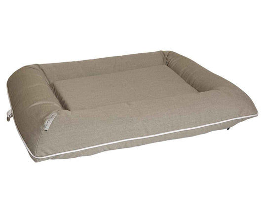 Bowsers Sun Lounger Orthopedic Outdoor Dog Bed in Wicker