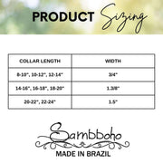 Cheetah Sambboho dog collar (animal print collection)