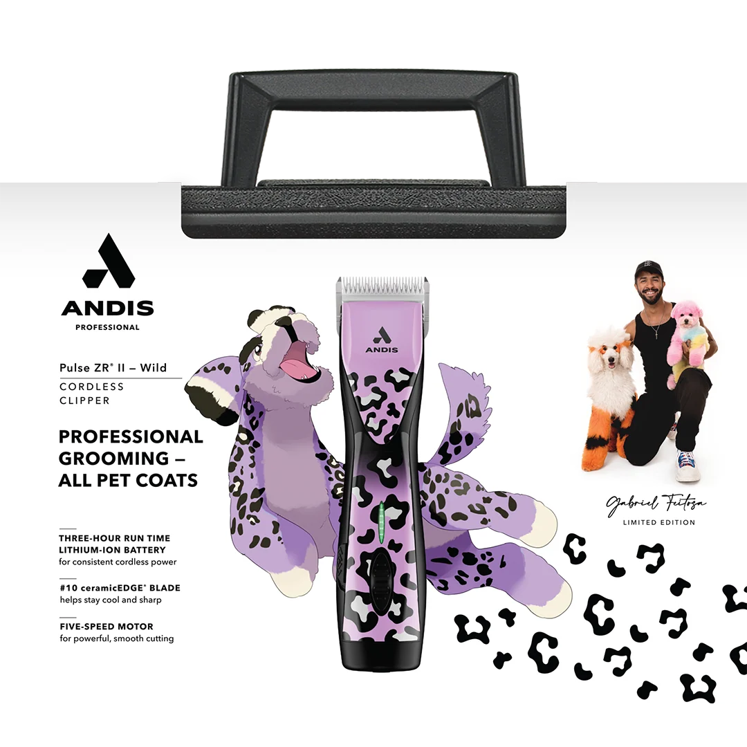 Dog Pulse ZR II Wild Limited Edition Clipper with Free Second Battery by Andis product image
